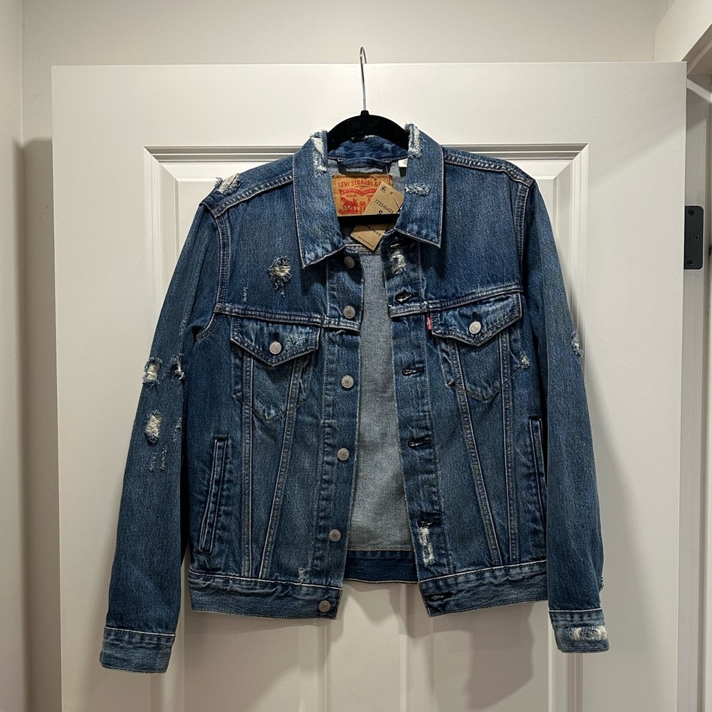 NWT Levi's DX Trucker Jacket, Tsunami, Size Small